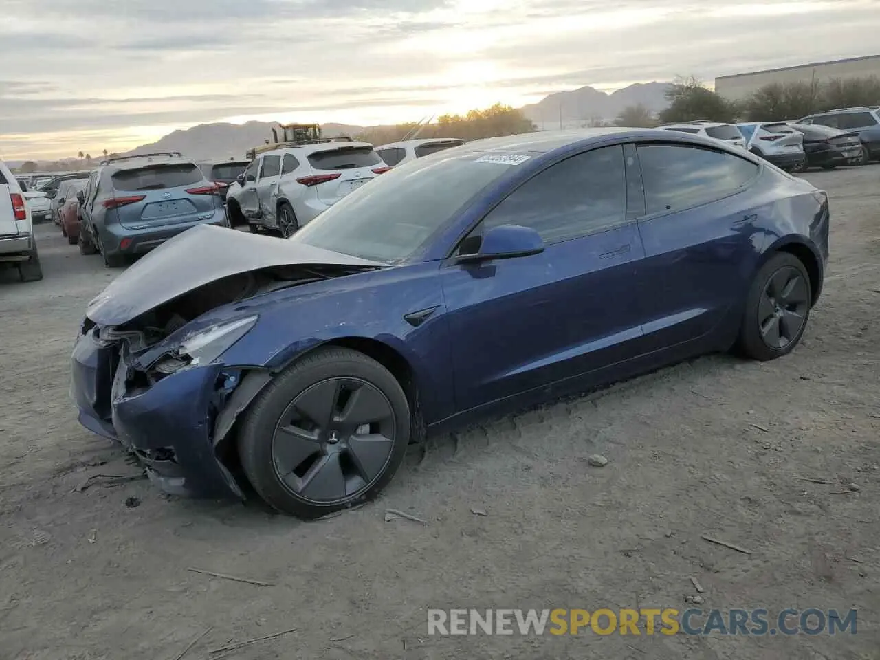 1 fotografías del automóvil dañado 5YJ3E1EB2MF055863 TESLA MODEL 3 2021
