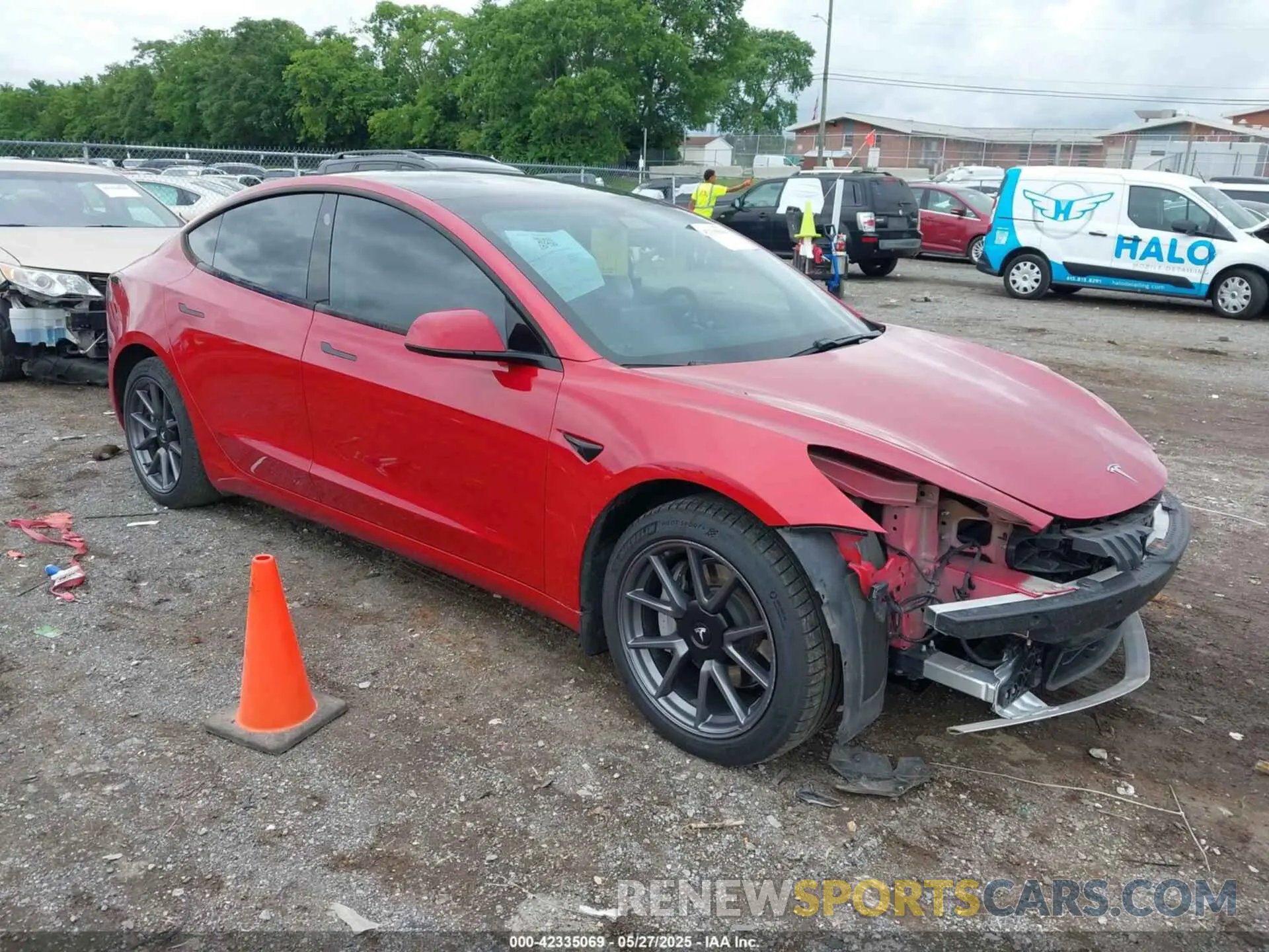 1 fotografías del automóvil dañado 5YJ3E1EB2MF061663 TESLA MODEL 3 2021