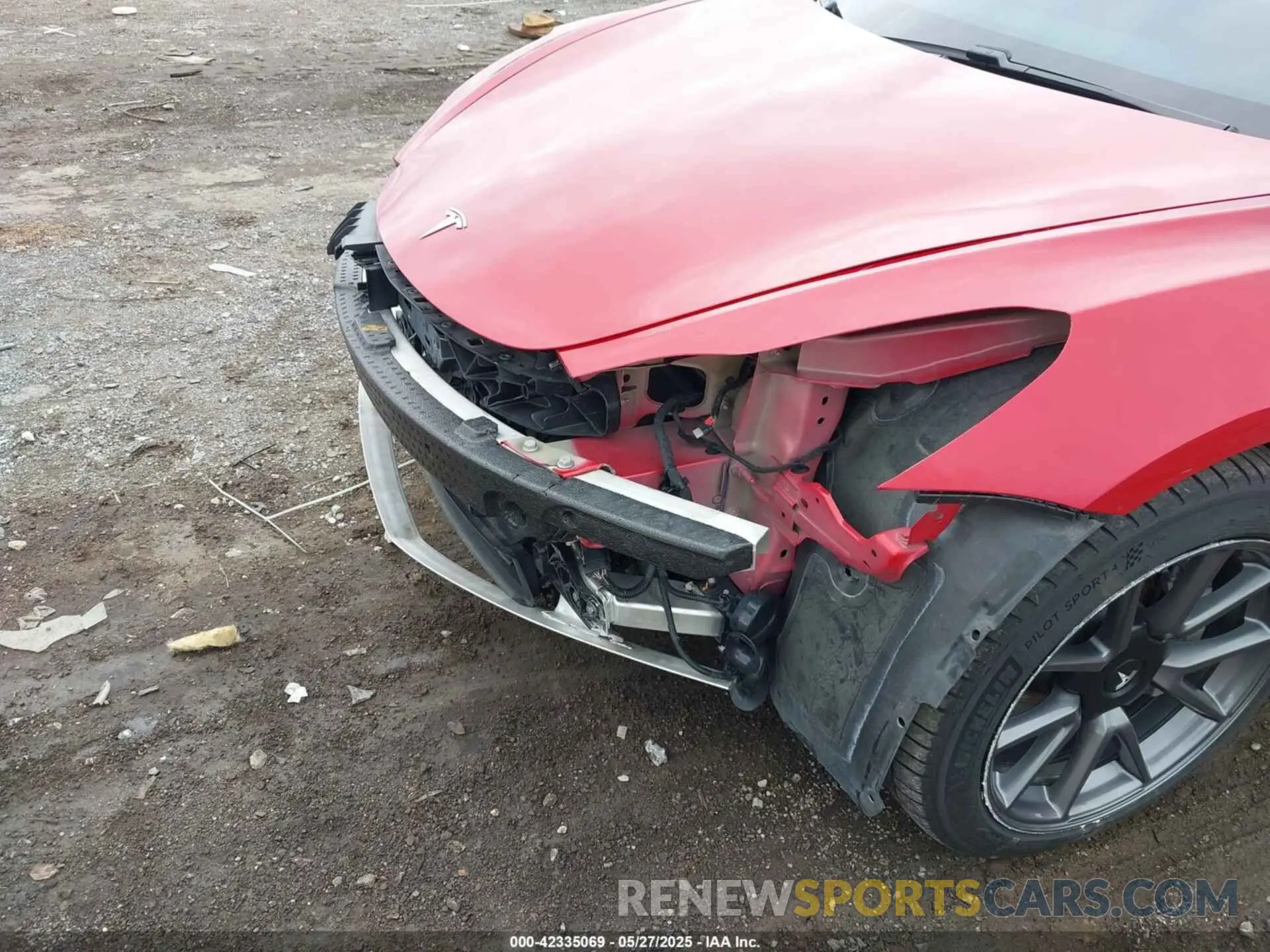 6 fotografías del automóvil dañado 5YJ3E1EB2MF061663 TESLA MODEL 3 2021