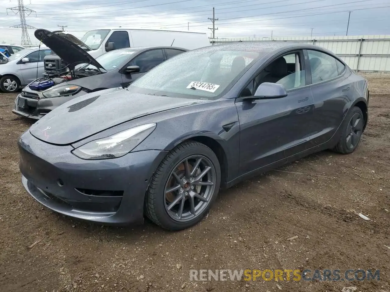 1 fotografías del automóvil dañado 5YJ3E1EB2MF066149 TESLA MODEL 3 2021