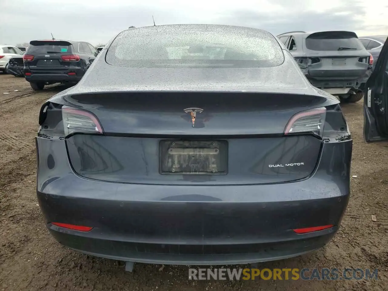 6 fotografías del automóvil dañado 5YJ3E1EB2MF066149 TESLA MODEL 3 2021
