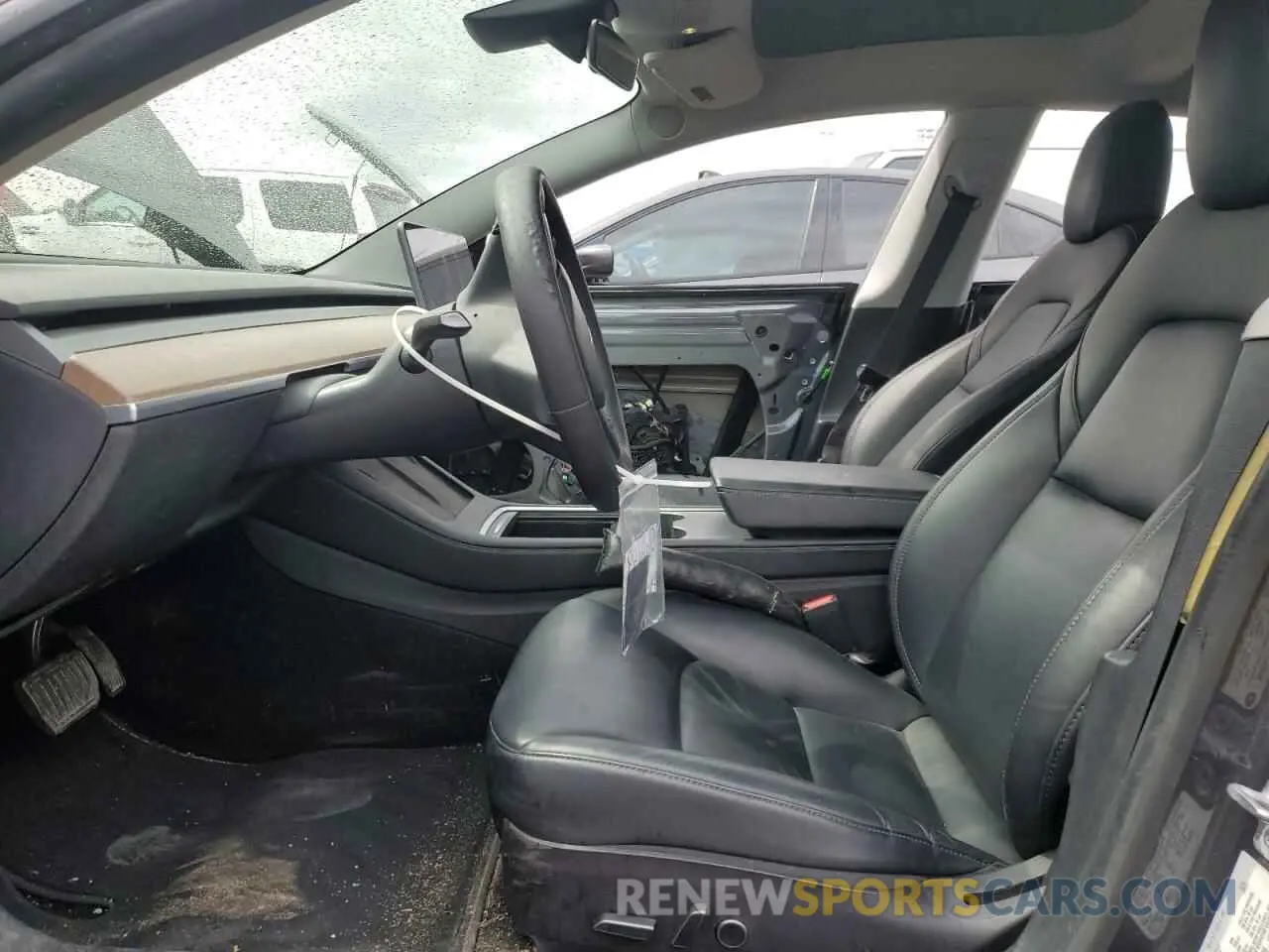 7 fotografías del automóvil dañado 5YJ3E1EB2MF066149 TESLA MODEL 3 2021