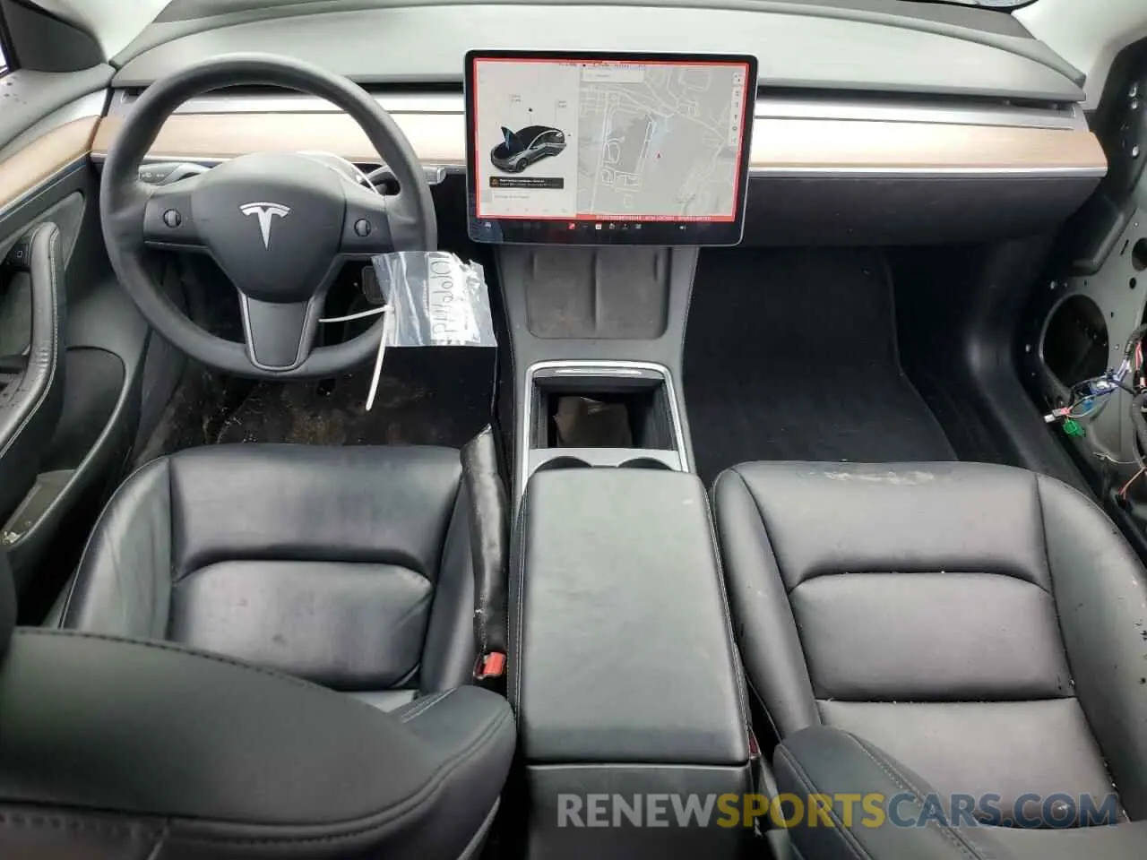 8 fotografías del automóvil dañado 5YJ3E1EB2MF066149 TESLA MODEL 3 2021