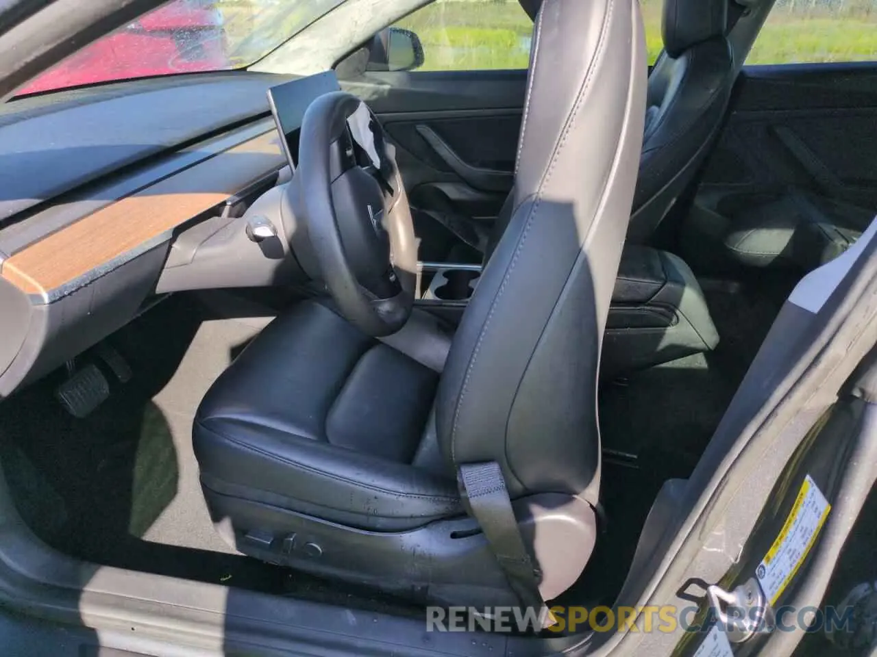 7 fotografías del automóvil dañado 5YJ3E1EB2MF848158 TESLA MODEL 3 2021