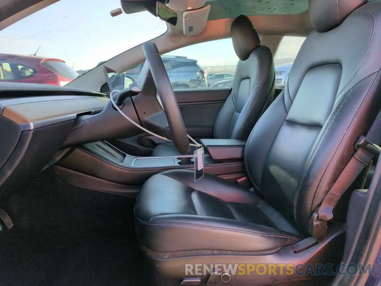 7 fotografías del automóvil dañado 5YJ3E1EB2MF862092 TESLA MODEL 3 2021