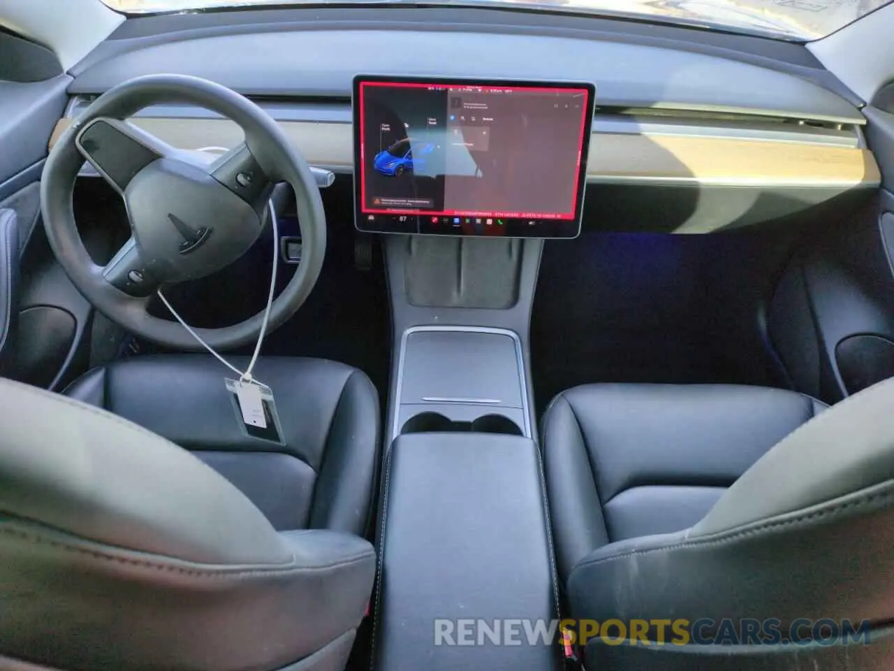 8 fotografías del automóvil dañado 5YJ3E1EB2MF862092 TESLA MODEL 3 2021