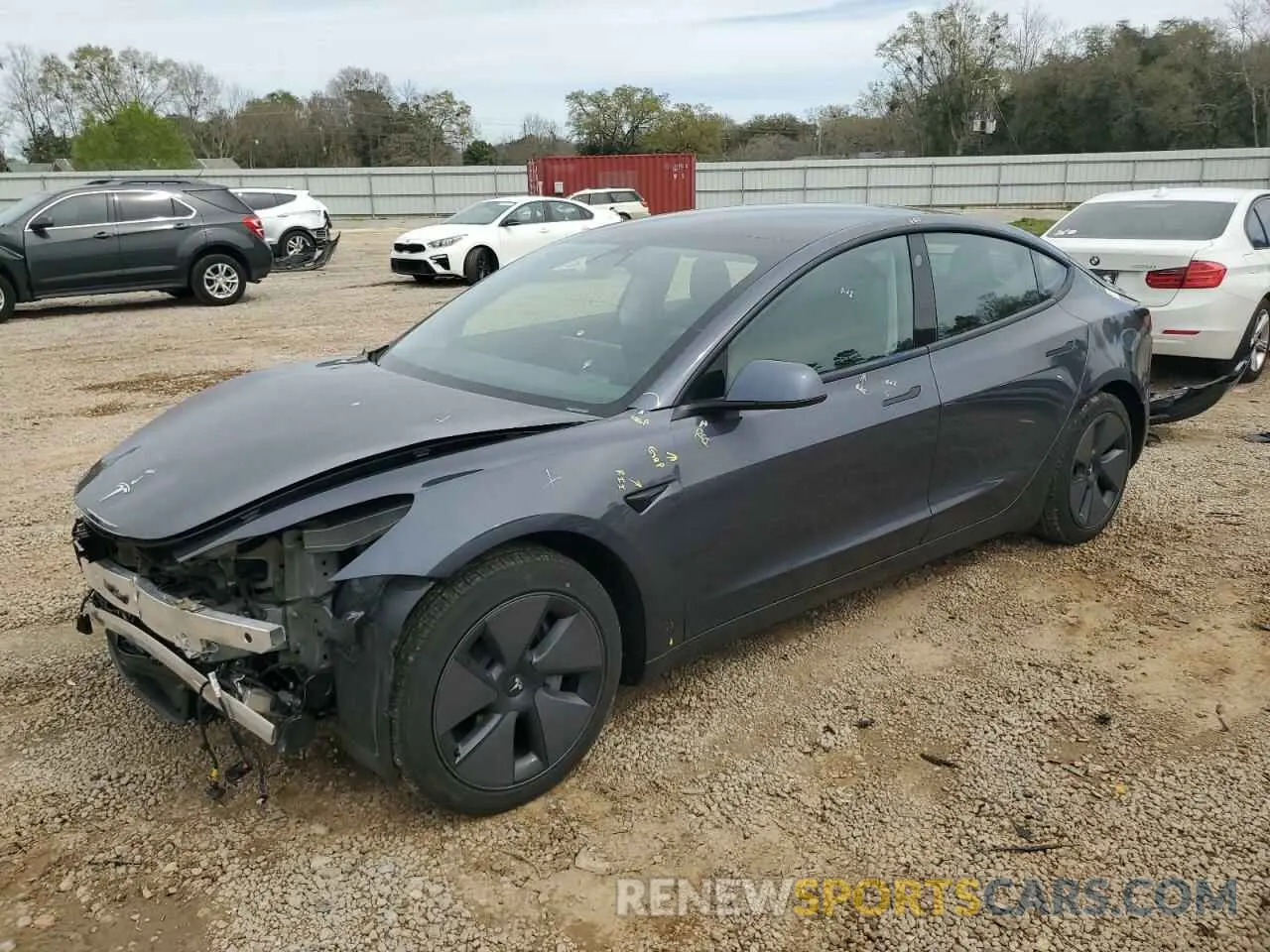 1 fotografías del automóvil dañado 5YJ3E1EB2MF902557 TESLA MODEL 3 2021
