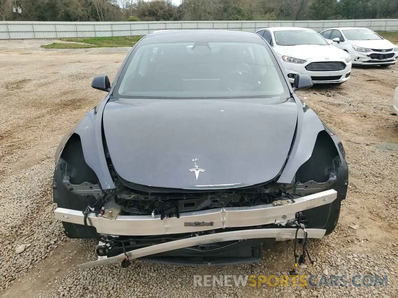 5 fotografías del automóvil dañado 5YJ3E1EB2MF902557 TESLA MODEL 3 2021