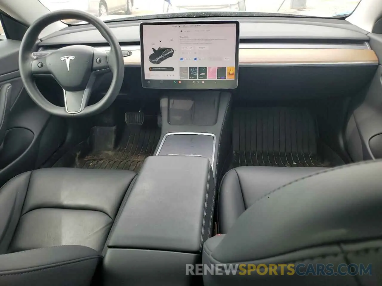 8 fotografías del automóvil dañado 5YJ3E1EB2MF902557 TESLA MODEL 3 2021