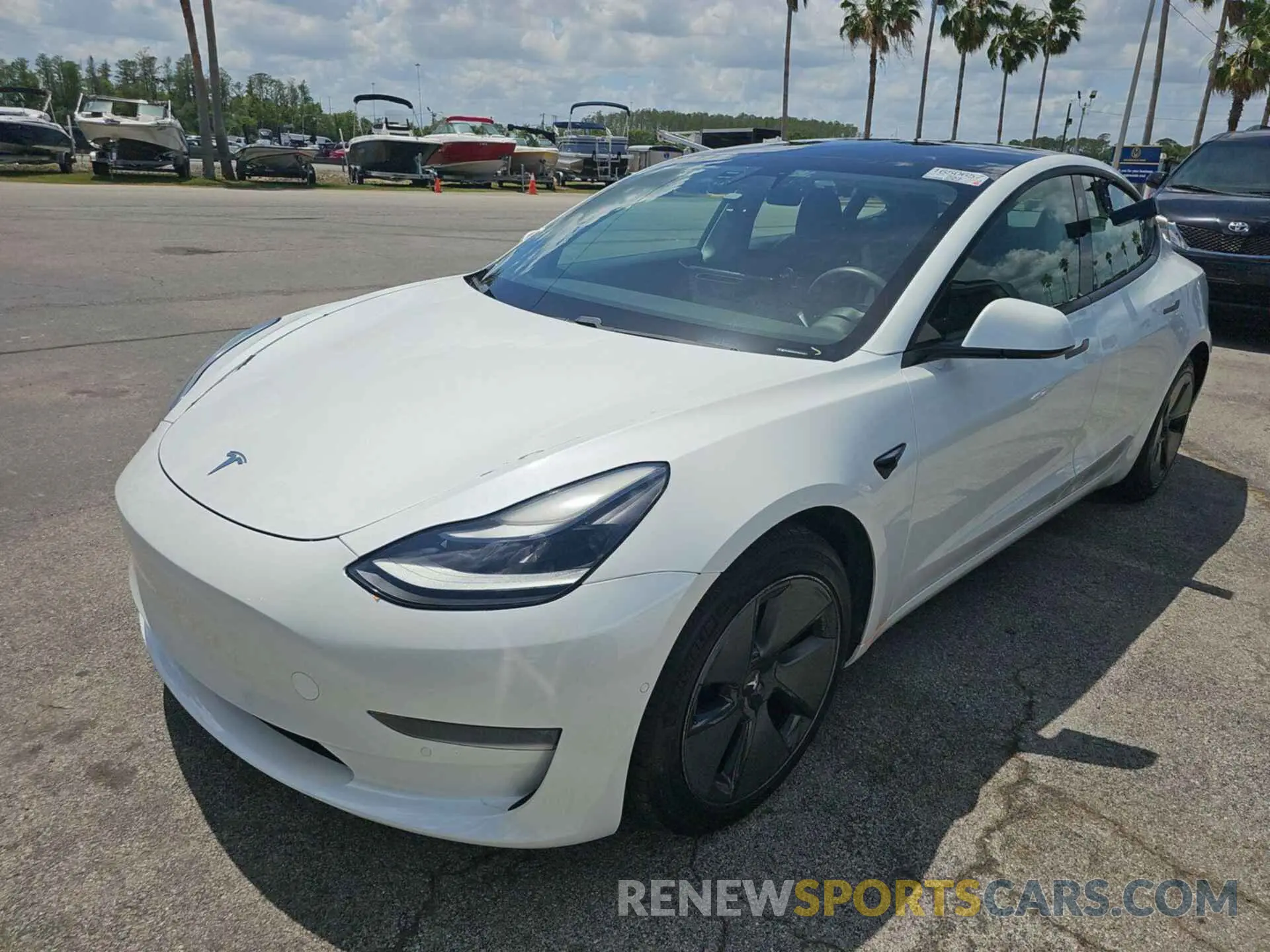 14 fotografías del automóvil dañado 5YJ3E1EB2MF924008 TESLA MODEL 3 2021
