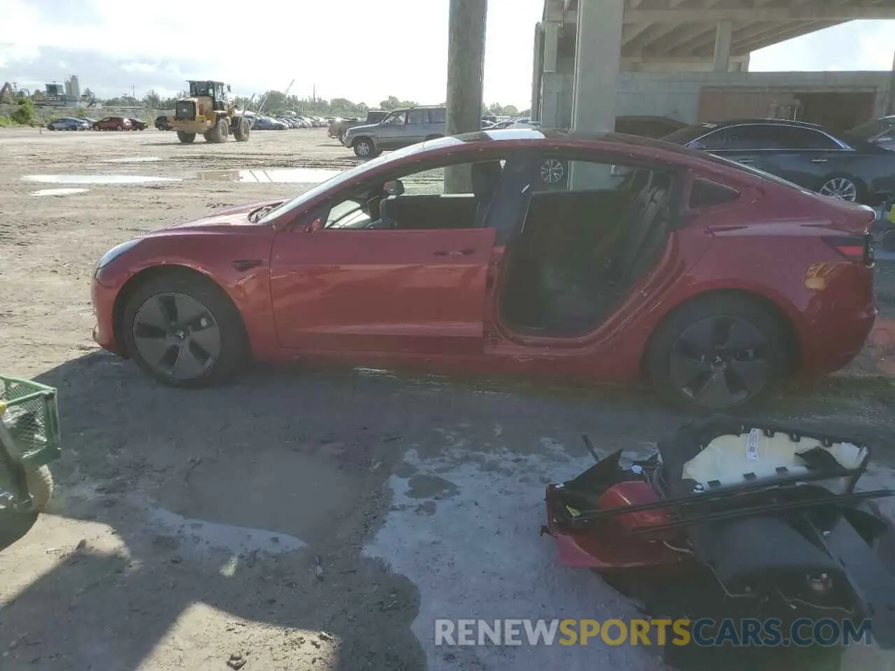 9 fotografías del automóvil dañado 5YJ3E1EB2MF924400 TESLA MODEL 3 2021
