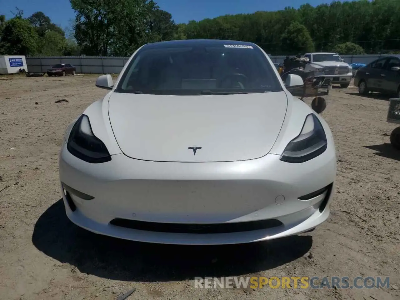 5 fotografías del automóvil dañado 5YJ3E1EB2MF937020 TESLA MODEL 3 2021