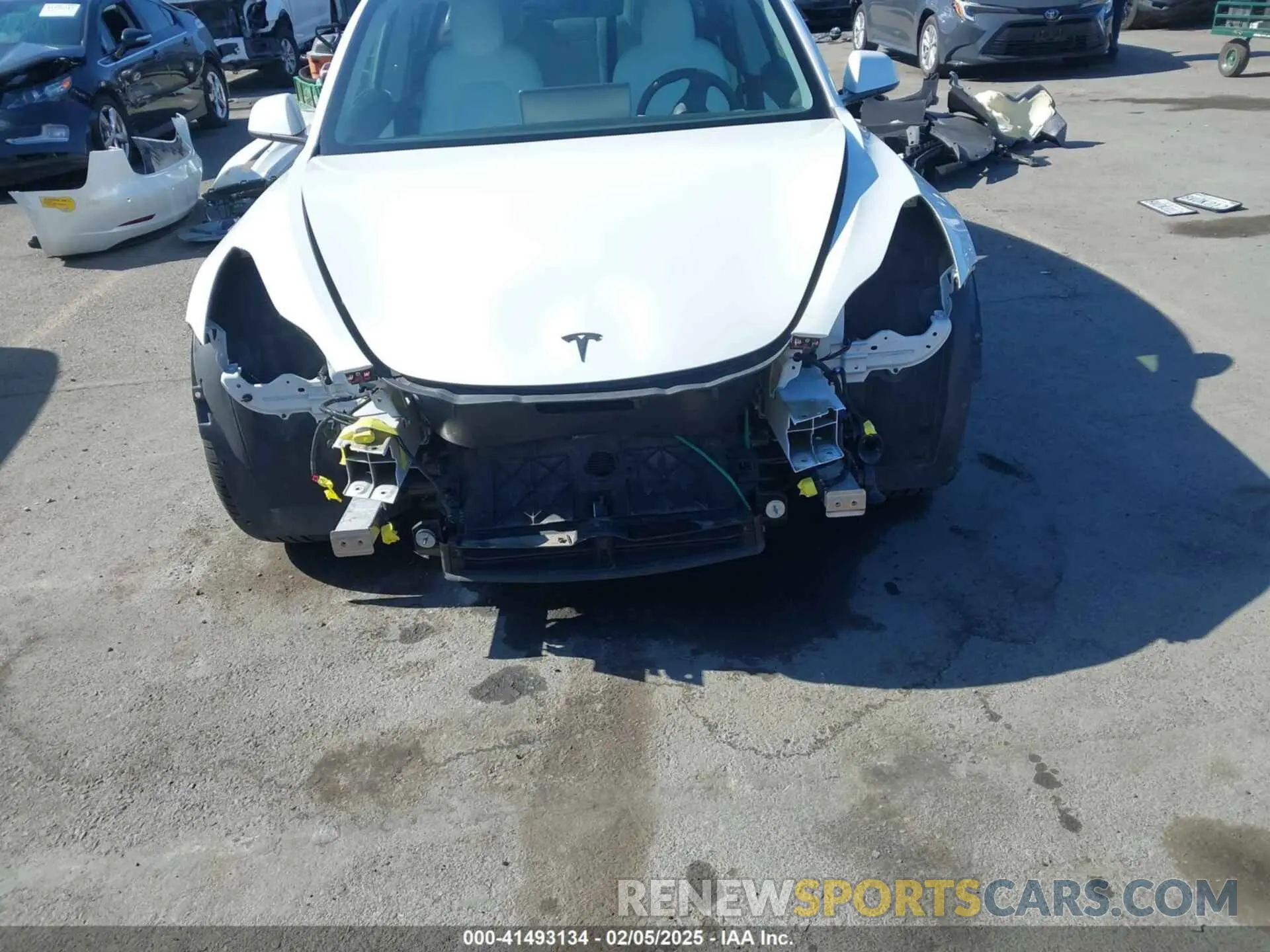 6 fotografías del automóvil dañado 5YJ3E1EB2MF937731 TESLA MODEL 3 2021