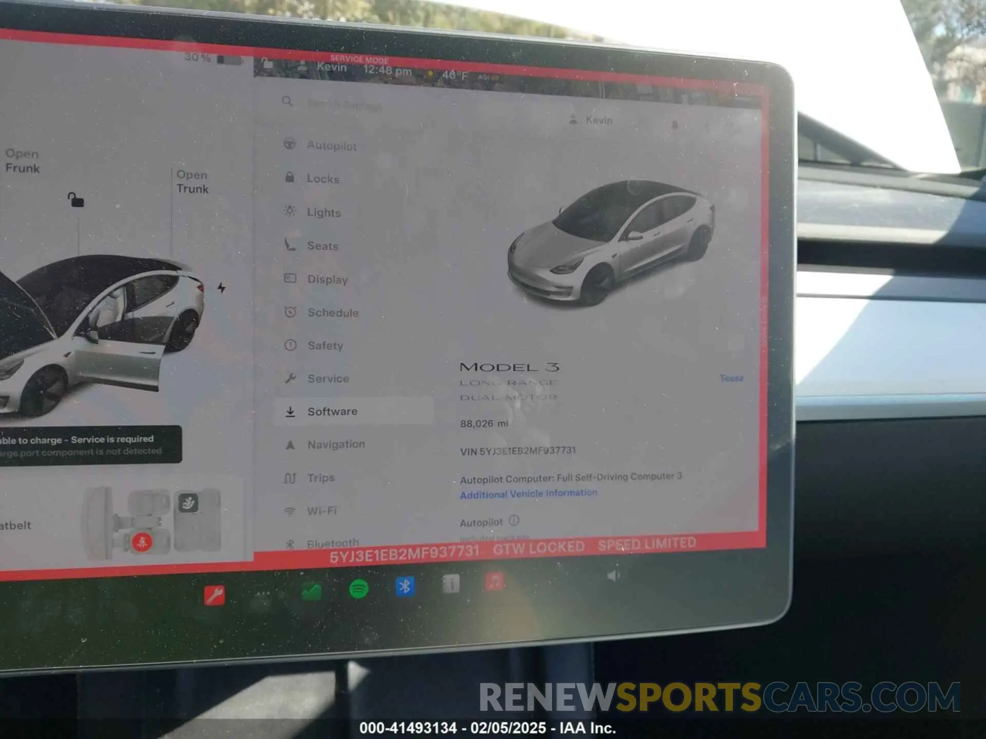 7 fotografías del automóvil dañado 5YJ3E1EB2MF937731 TESLA MODEL 3 2021