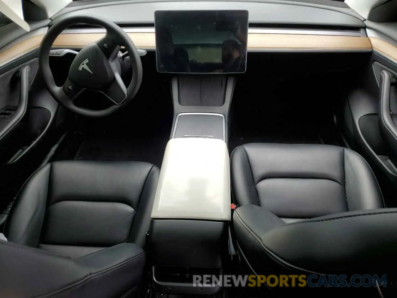 8 fotografías del automóvil dañado 5YJ3E1EB2MF980448 TESLA MODEL 3 2021