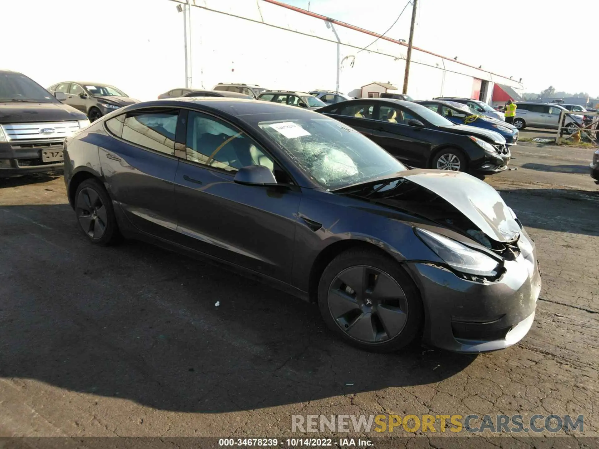 1 fotografías del automóvil dañado 5YJ3E1EB2MF995922 TESLA MODEL 3 2021