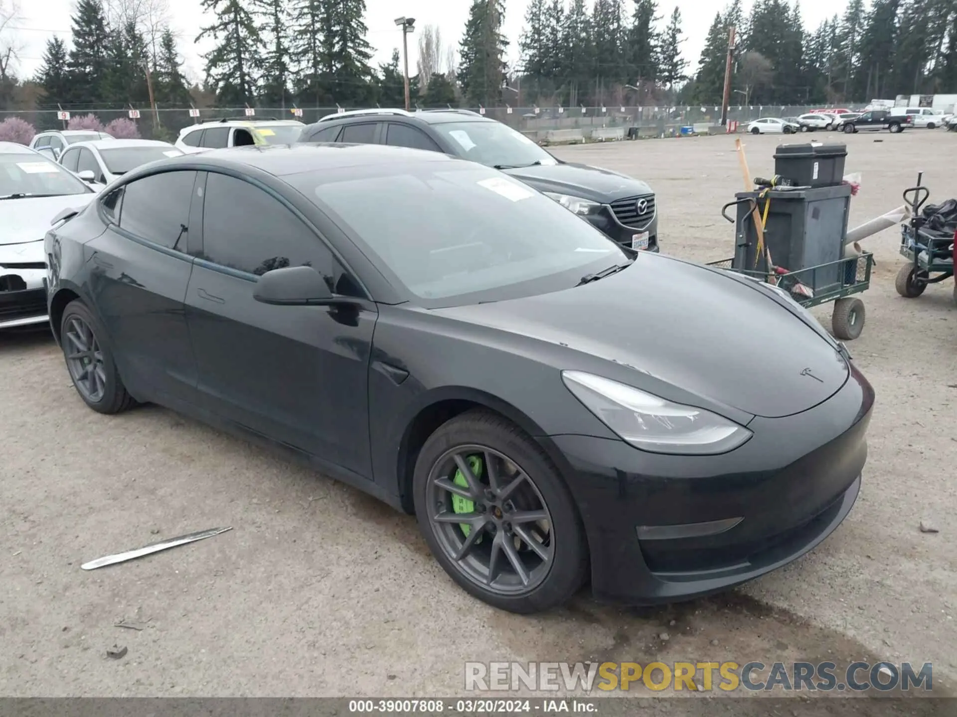 1 fotografías del automóvil dañado 5YJ3E1EB3MF002296 TESLA MODEL 3 2021