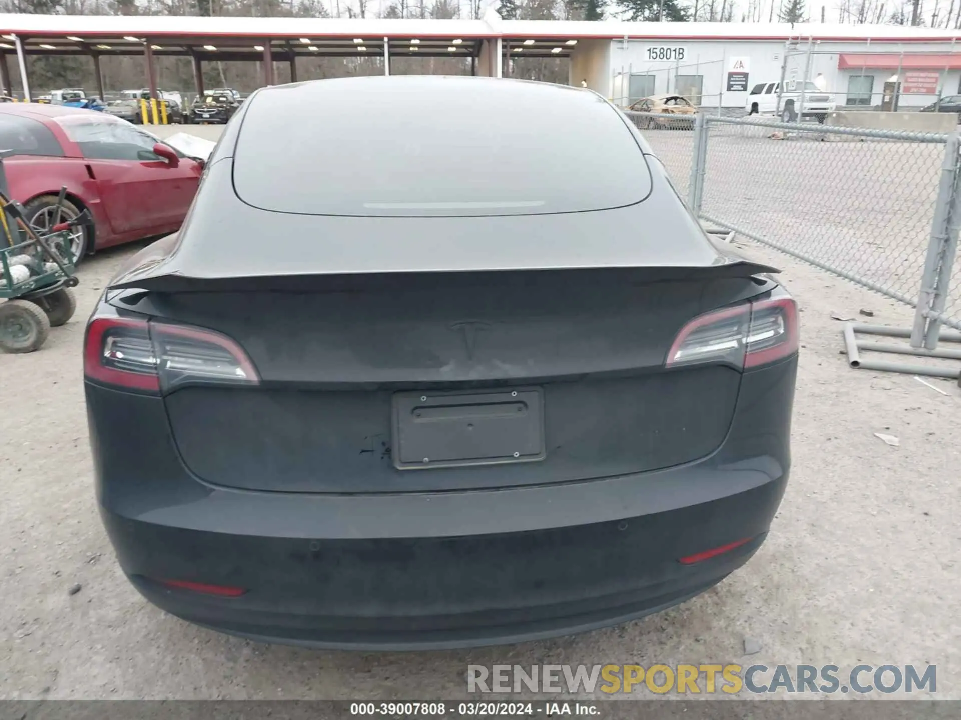 16 fotografías del automóvil dañado 5YJ3E1EB3MF002296 TESLA MODEL 3 2021