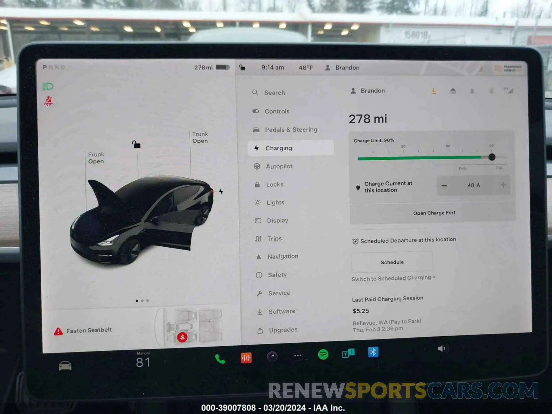 17 fotografías del automóvil dañado 5YJ3E1EB3MF002296 TESLA MODEL 3 2021