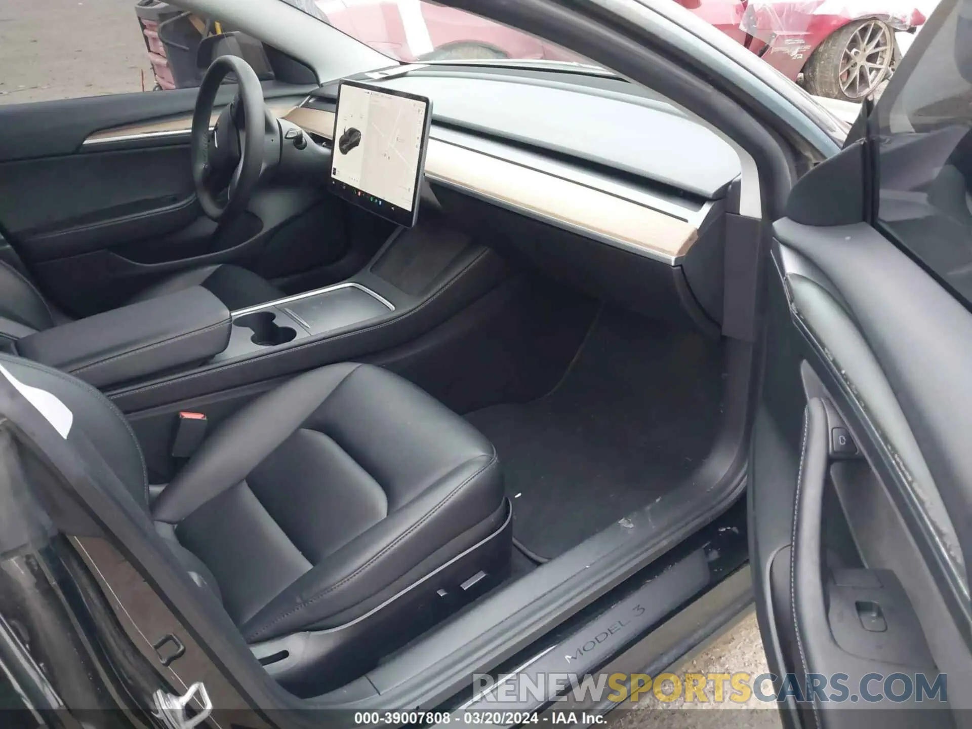 5 fotografías del automóvil dañado 5YJ3E1EB3MF002296 TESLA MODEL 3 2021