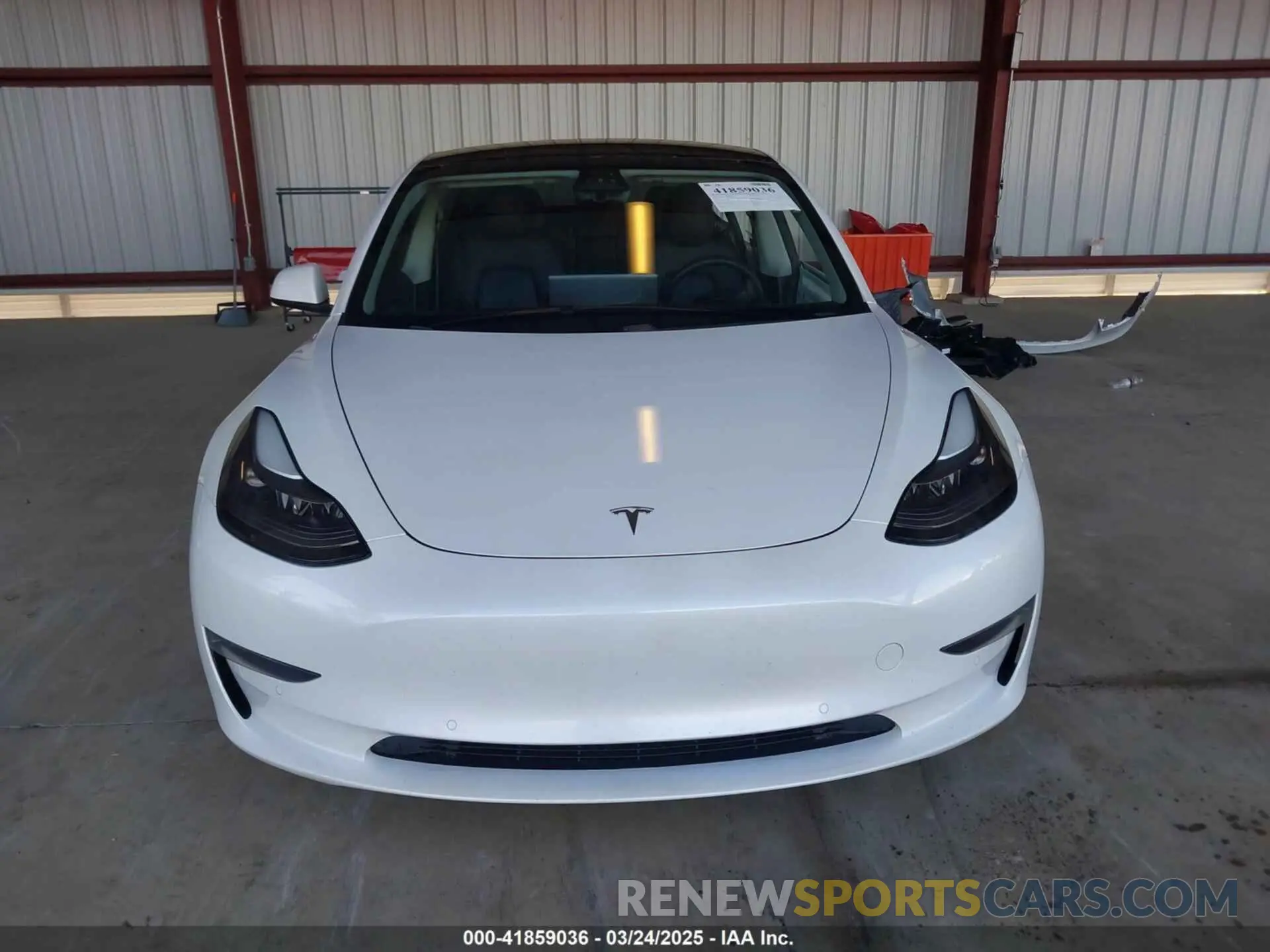 13 fotografías del automóvil dañado 5YJ3E1EB3MF003027 TESLA MODEL 3 2021