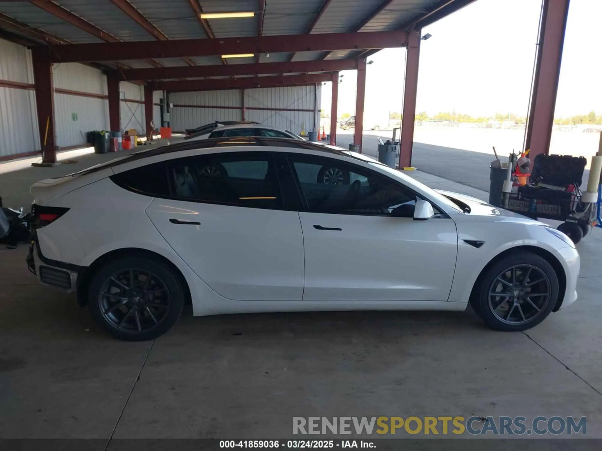 14 fotografías del automóvil dañado 5YJ3E1EB3MF003027 TESLA MODEL 3 2021