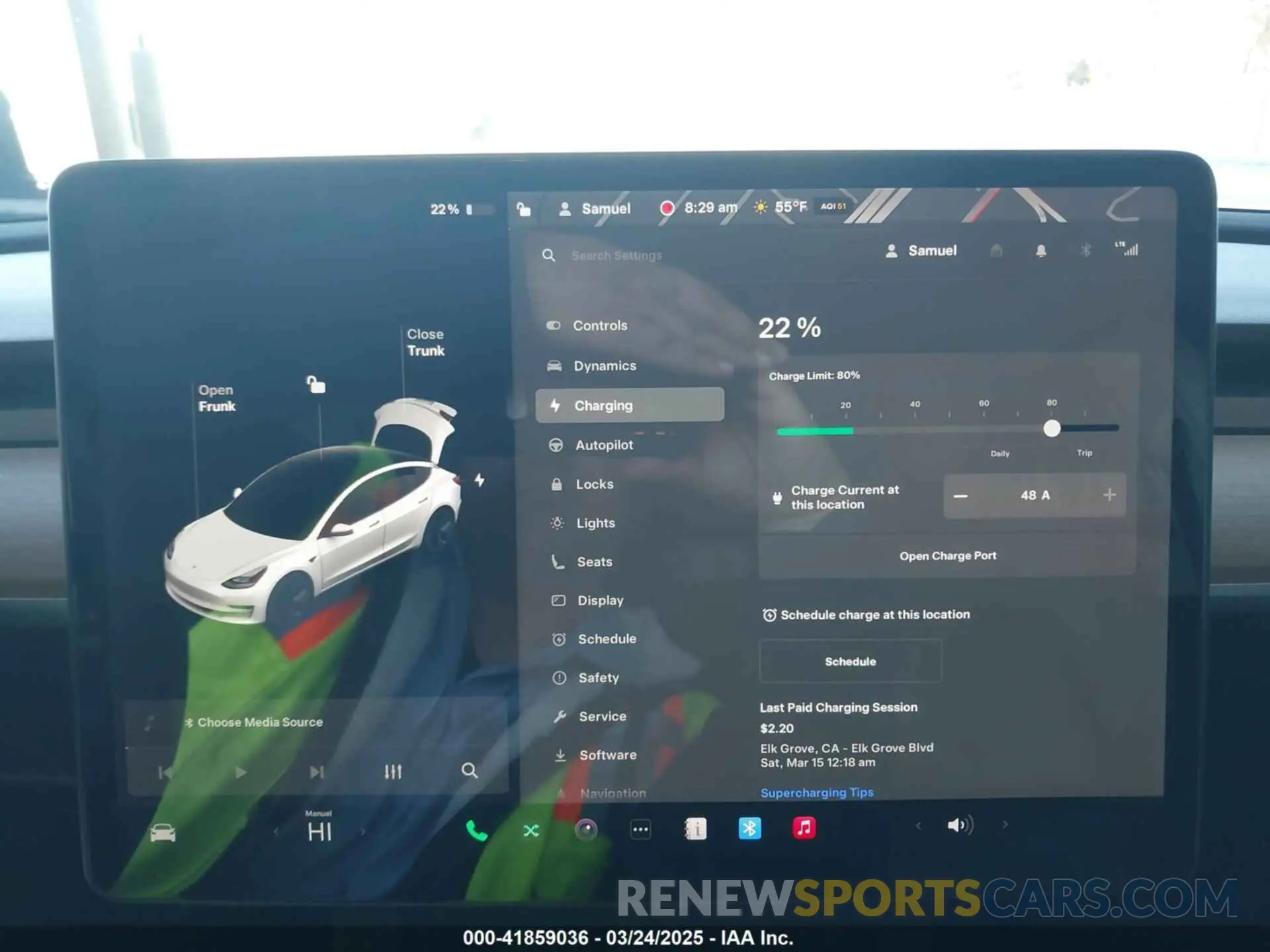 18 fotografías del automóvil dañado 5YJ3E1EB3MF003027 TESLA MODEL 3 2021