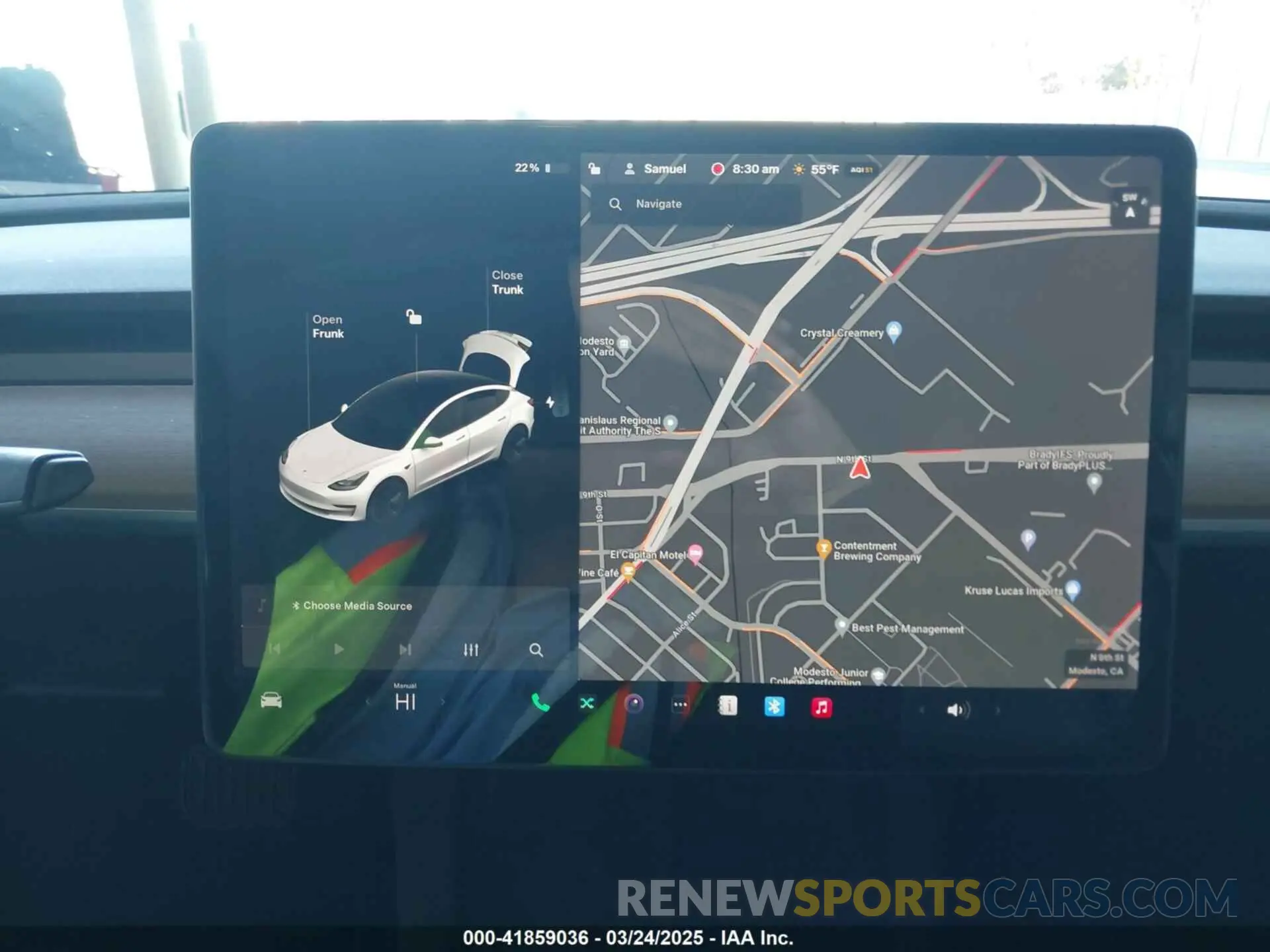 19 fotografías del automóvil dañado 5YJ3E1EB3MF003027 TESLA MODEL 3 2021