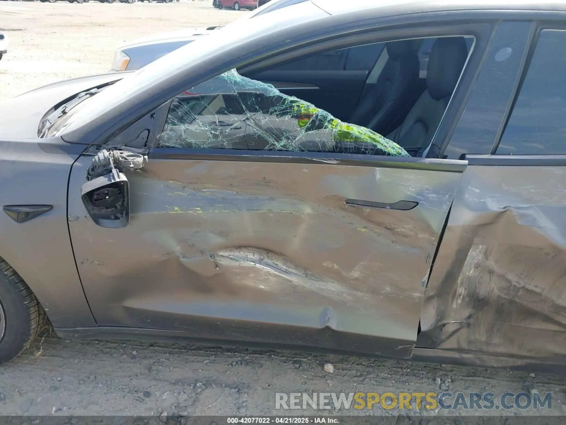 6 fotografías del automóvil dañado 5YJ3E1EB3MF014884 TESLA MODEL 3 2021