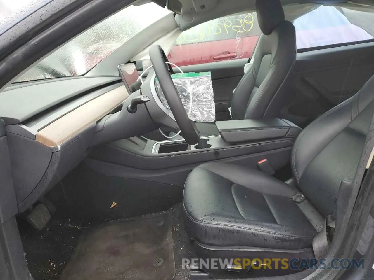 7 fotografías del automóvil dañado 5YJ3E1EB3MF019695 TESLA MODEL 3 2021