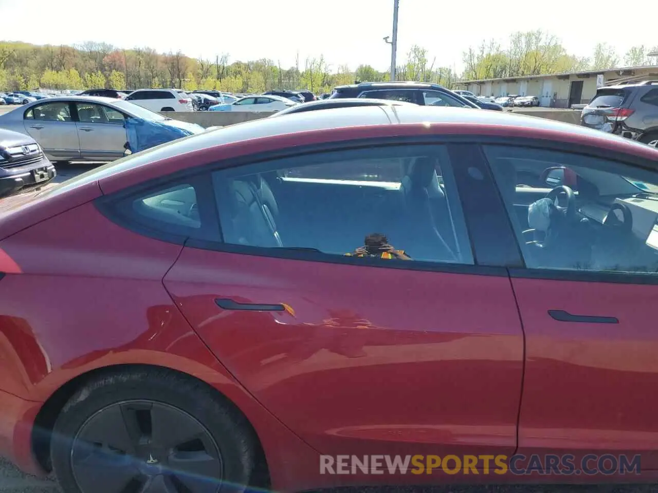 10 fotografías del automóvil dañado 5YJ3E1EB3MF055869 TESLA MODEL 3 2021