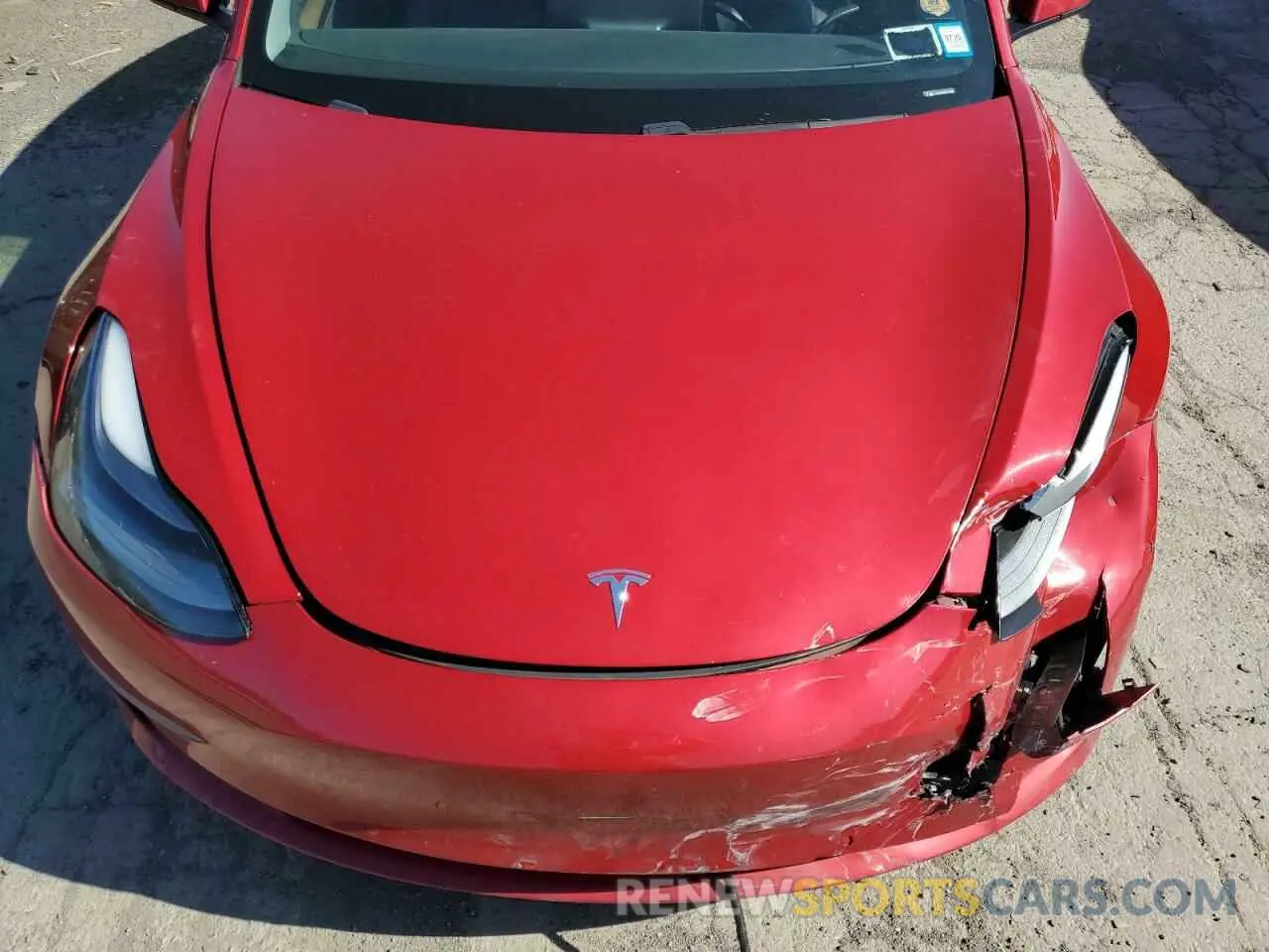 11 fotografías del automóvil dañado 5YJ3E1EB3MF055869 TESLA MODEL 3 2021