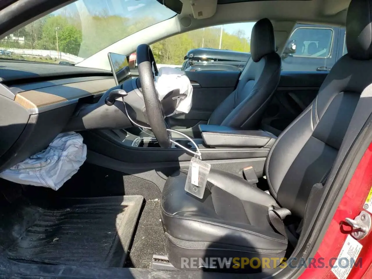 7 fotografías del automóvil dañado 5YJ3E1EB3MF055869 TESLA MODEL 3 2021