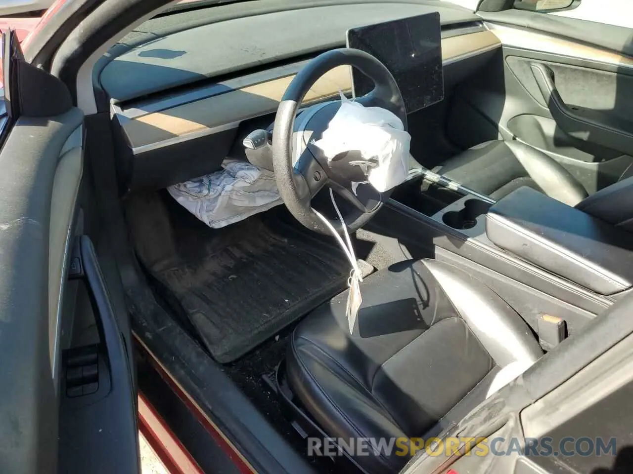 8 fotografías del automóvil dañado 5YJ3E1EB3MF055869 TESLA MODEL 3 2021