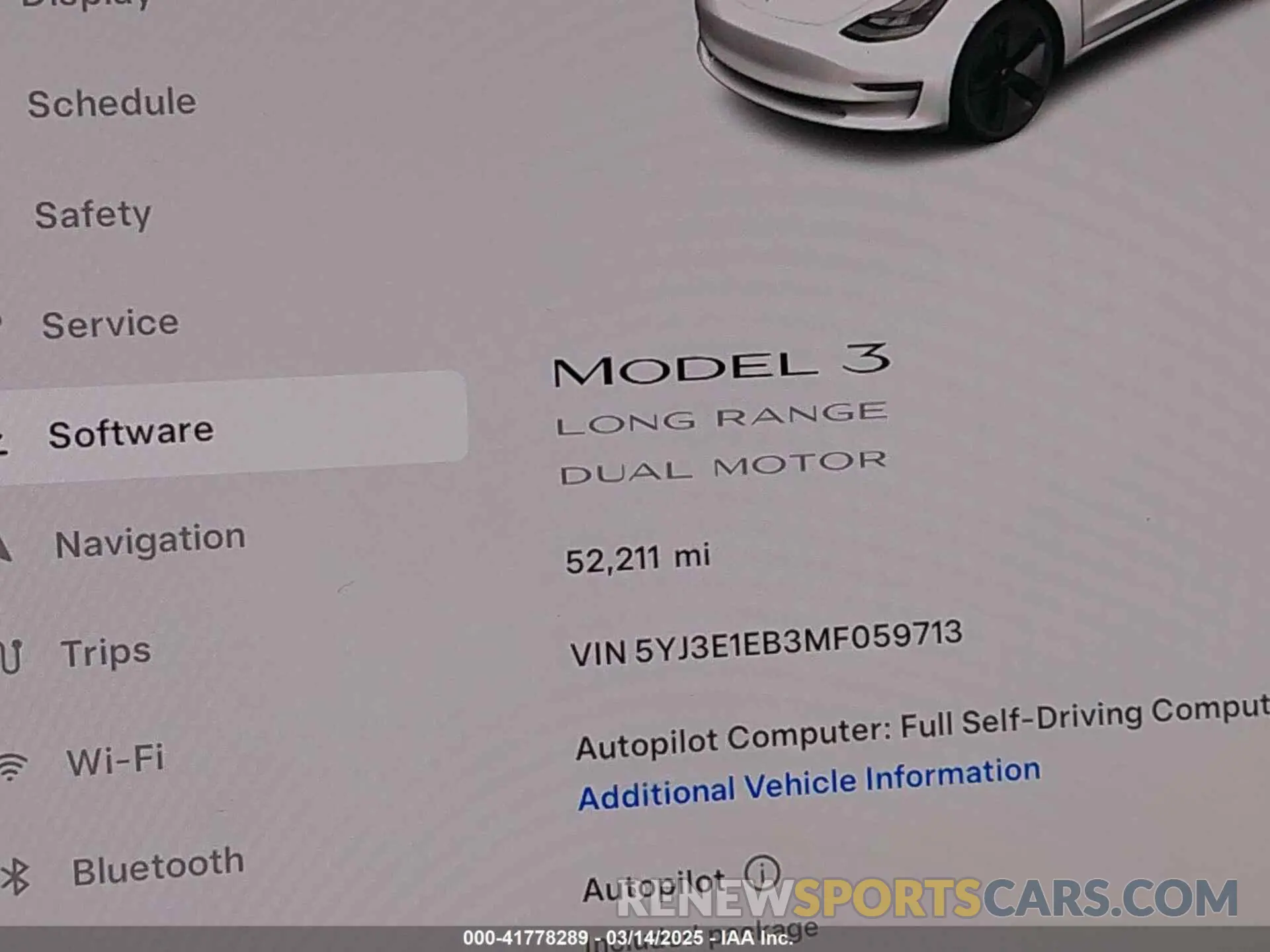 16 fotografías del automóvil dañado 5YJ3E1EB3MF059713 TESLA MODEL 3 2021