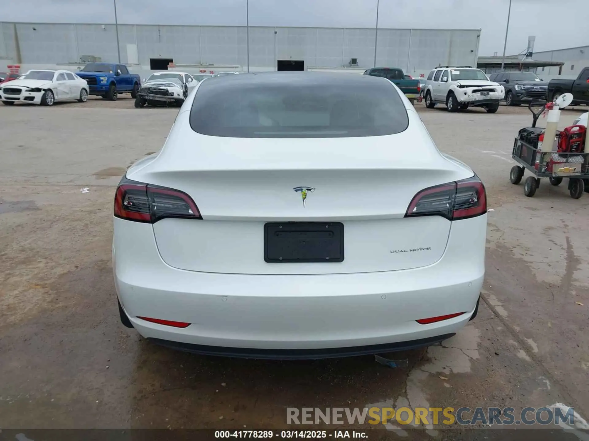17 fotografías del automóvil dañado 5YJ3E1EB3MF059713 TESLA MODEL 3 2021