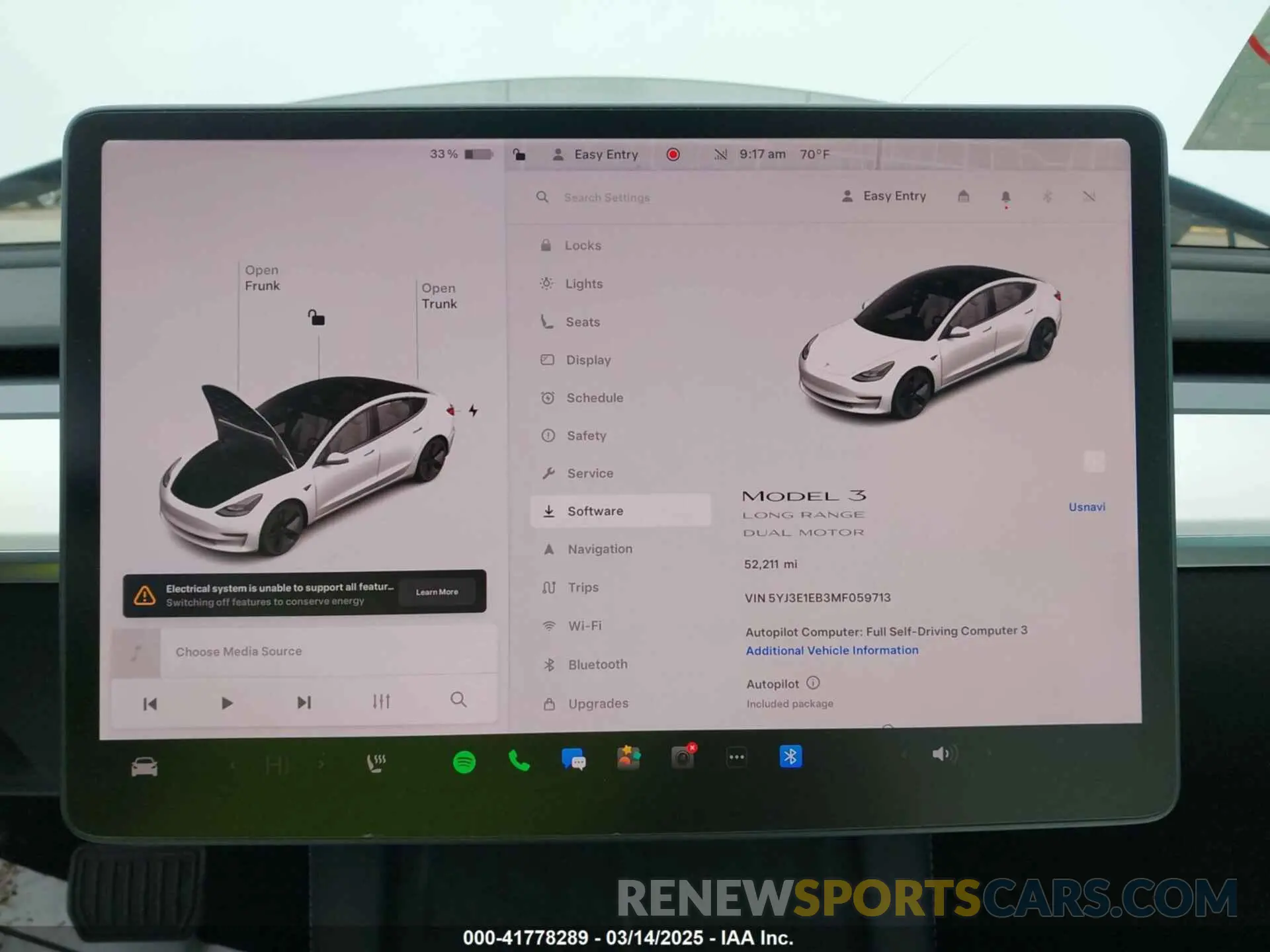 19 fotografías del automóvil dañado 5YJ3E1EB3MF059713 TESLA MODEL 3 2021