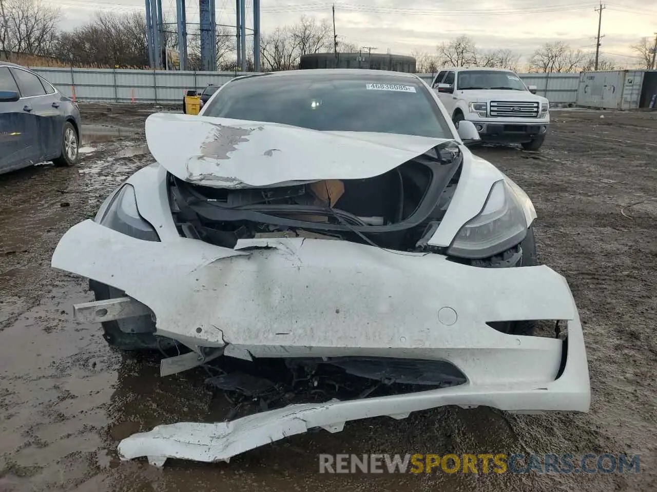 5 fotografías del automóvil dañado 5YJ3E1EB3MF068539 TESLA MODEL 3 2021