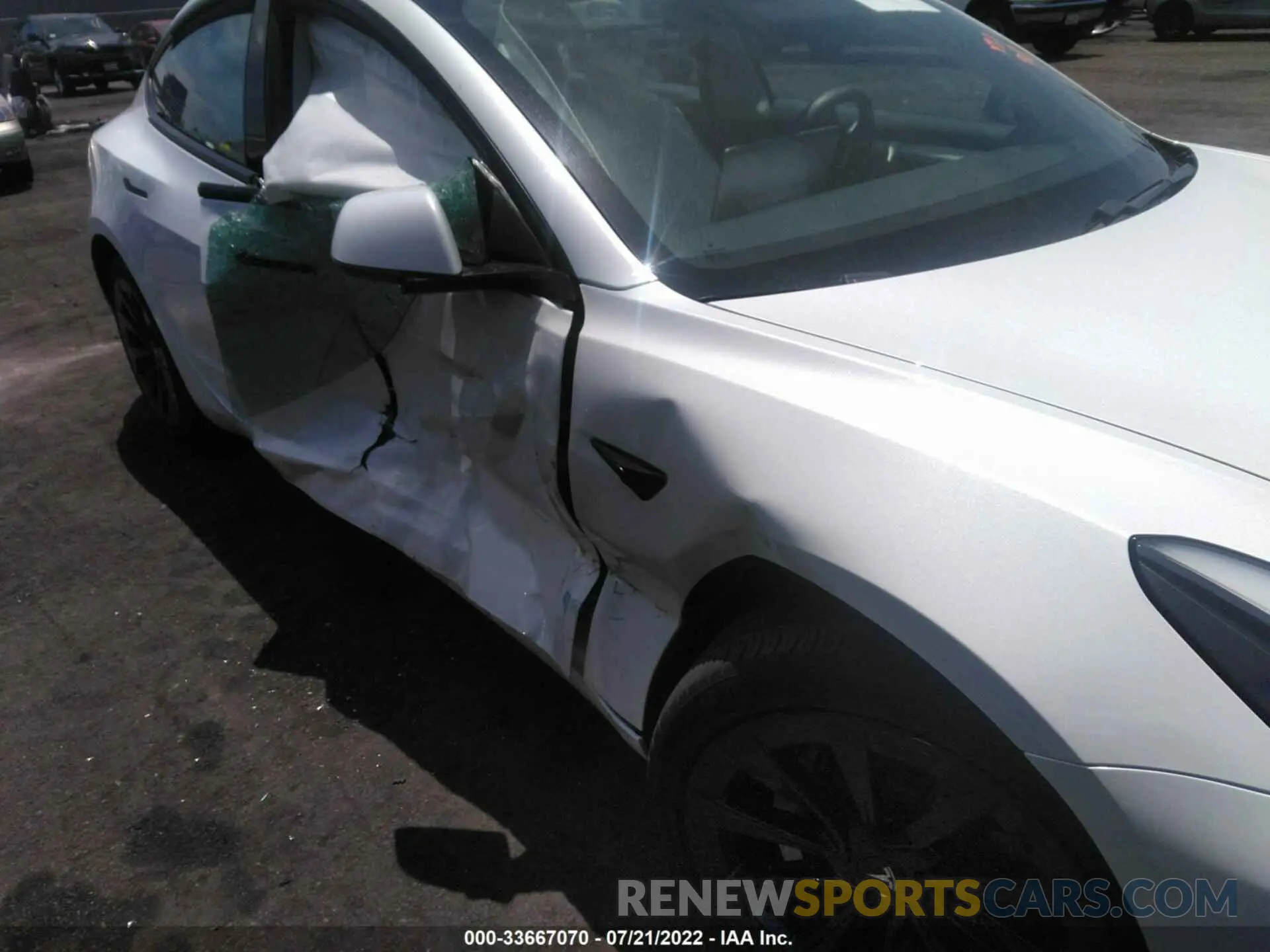 6 fotografías del automóvil dañado 5YJ3E1EB3MF077158 TESLA MODEL 3 2021