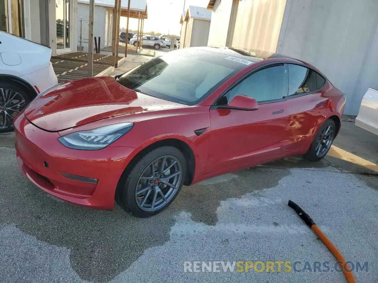 1 fotografías del automóvil dañado 5YJ3E1EB3MF836956 TESLA MODEL 3 2021