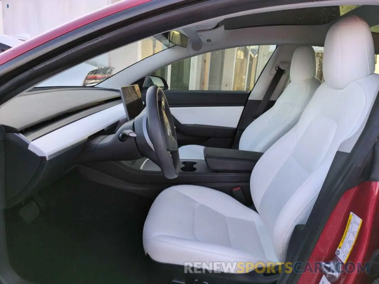 7 fotografías del automóvil dañado 5YJ3E1EB3MF836956 TESLA MODEL 3 2021