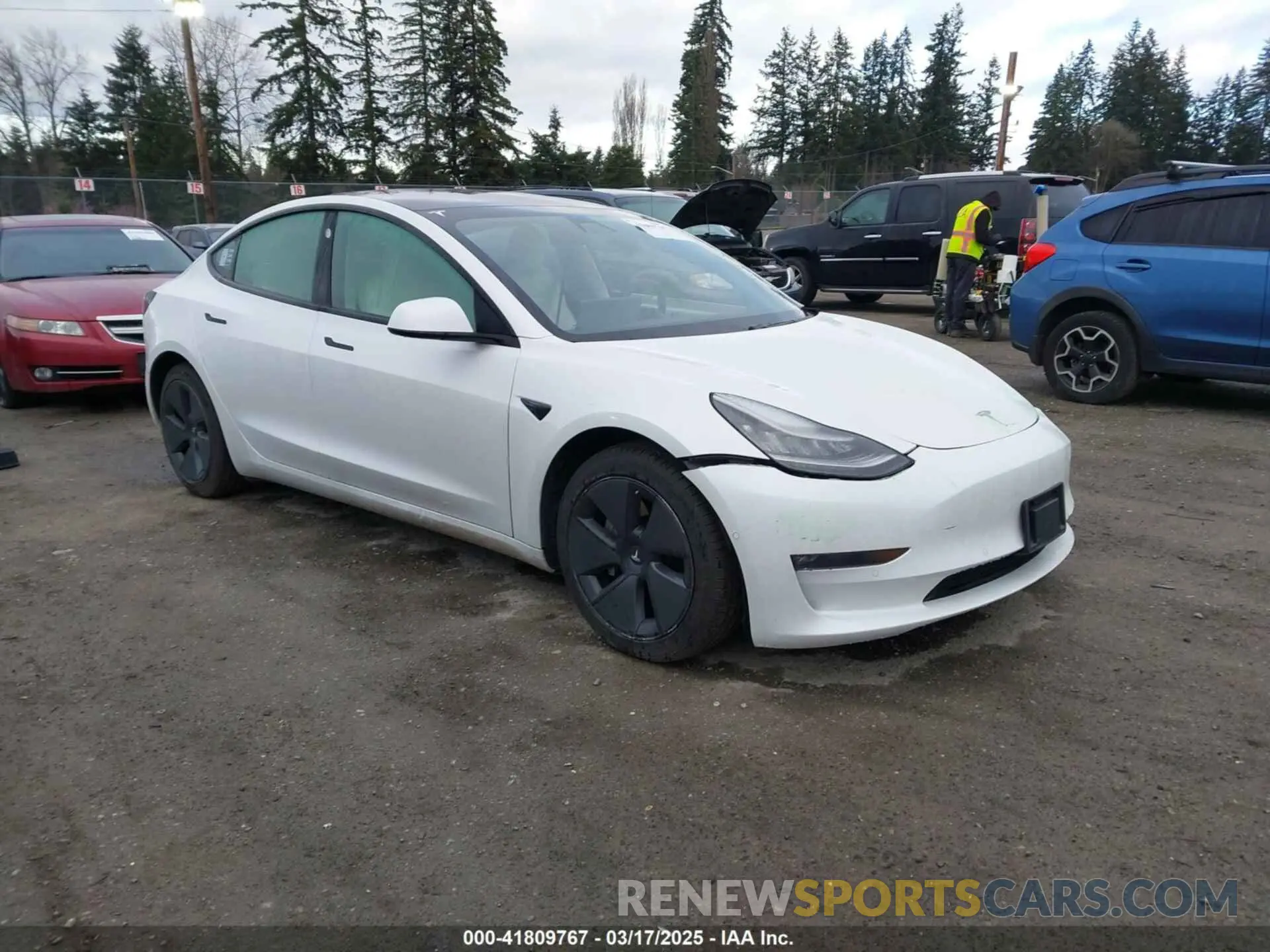1 fotografías del automóvil dañado 5YJ3E1EB3MF856009 TESLA MODEL 3 2021