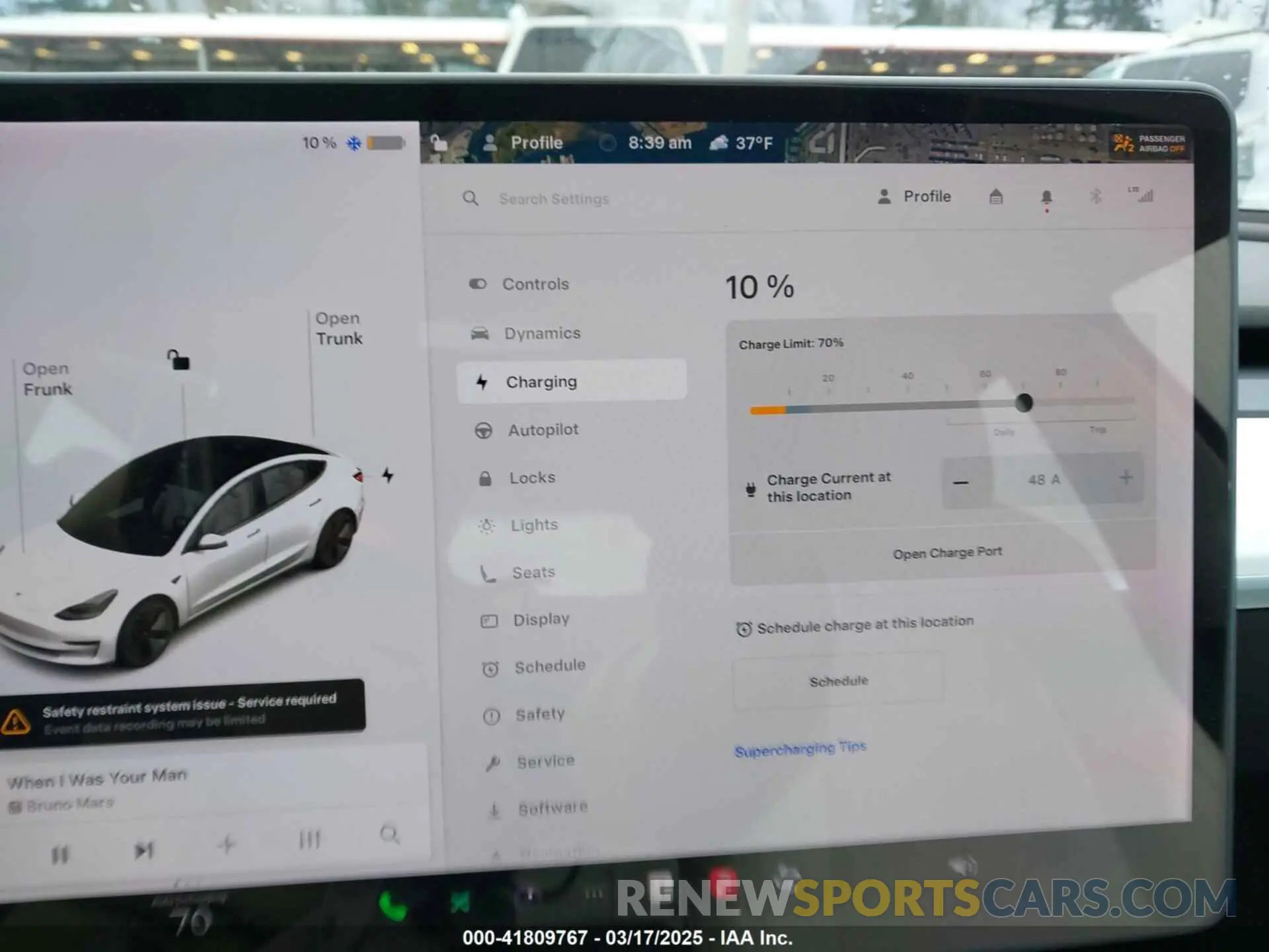 18 fotografías del automóvil dañado 5YJ3E1EB3MF856009 TESLA MODEL 3 2021
