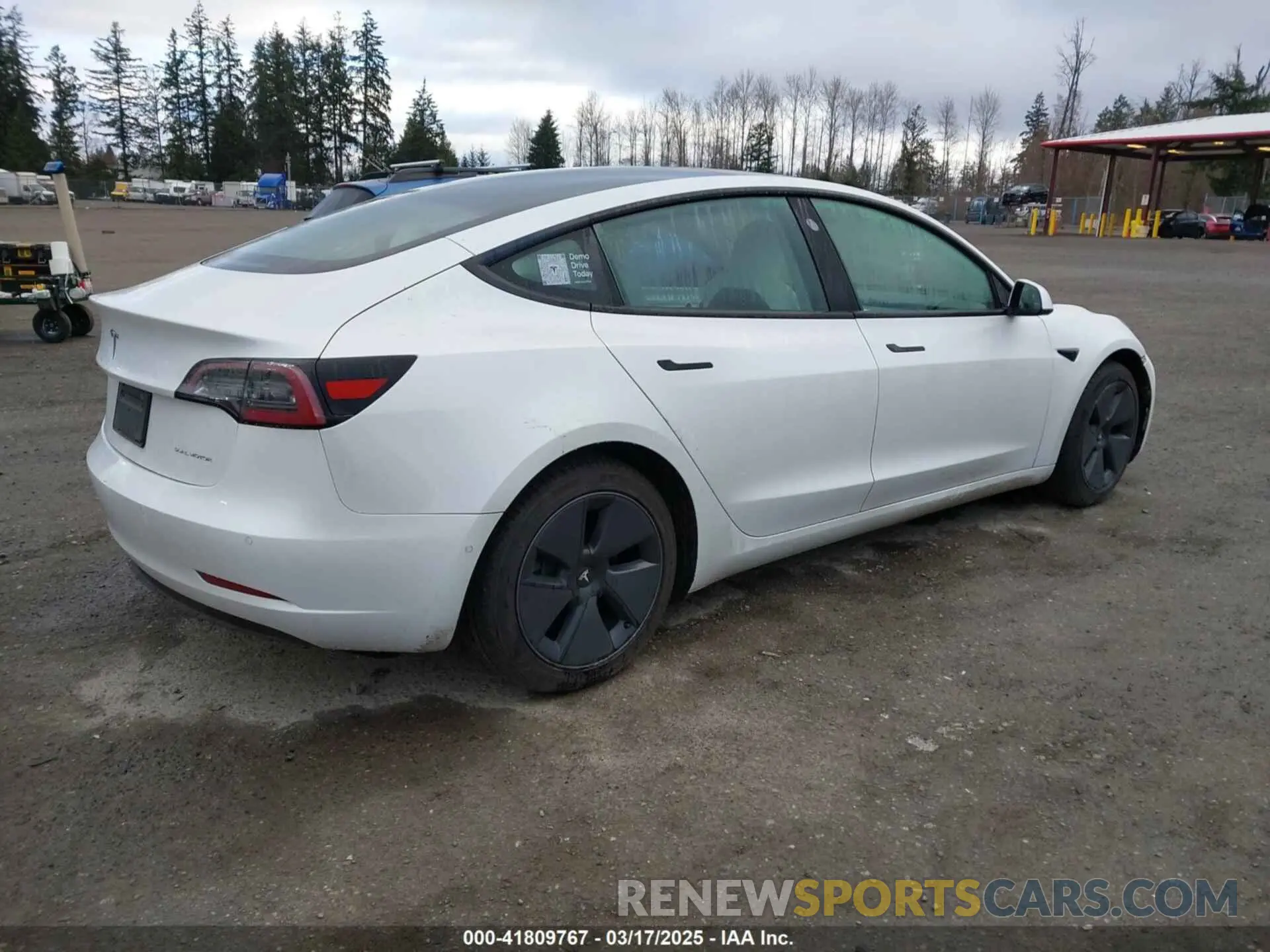 4 fotografías del automóvil dañado 5YJ3E1EB3MF856009 TESLA MODEL 3 2021