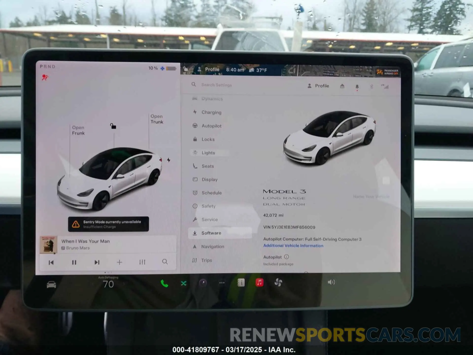 7 fotografías del automóvil dañado 5YJ3E1EB3MF856009 TESLA MODEL 3 2021