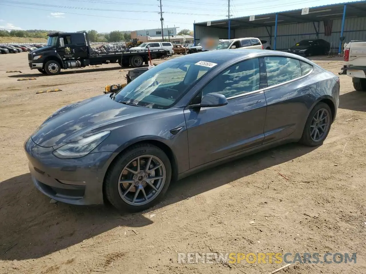 1 fotografías del automóvil dañado 5YJ3E1EB3MF862036 TESLA MODEL 3 2021