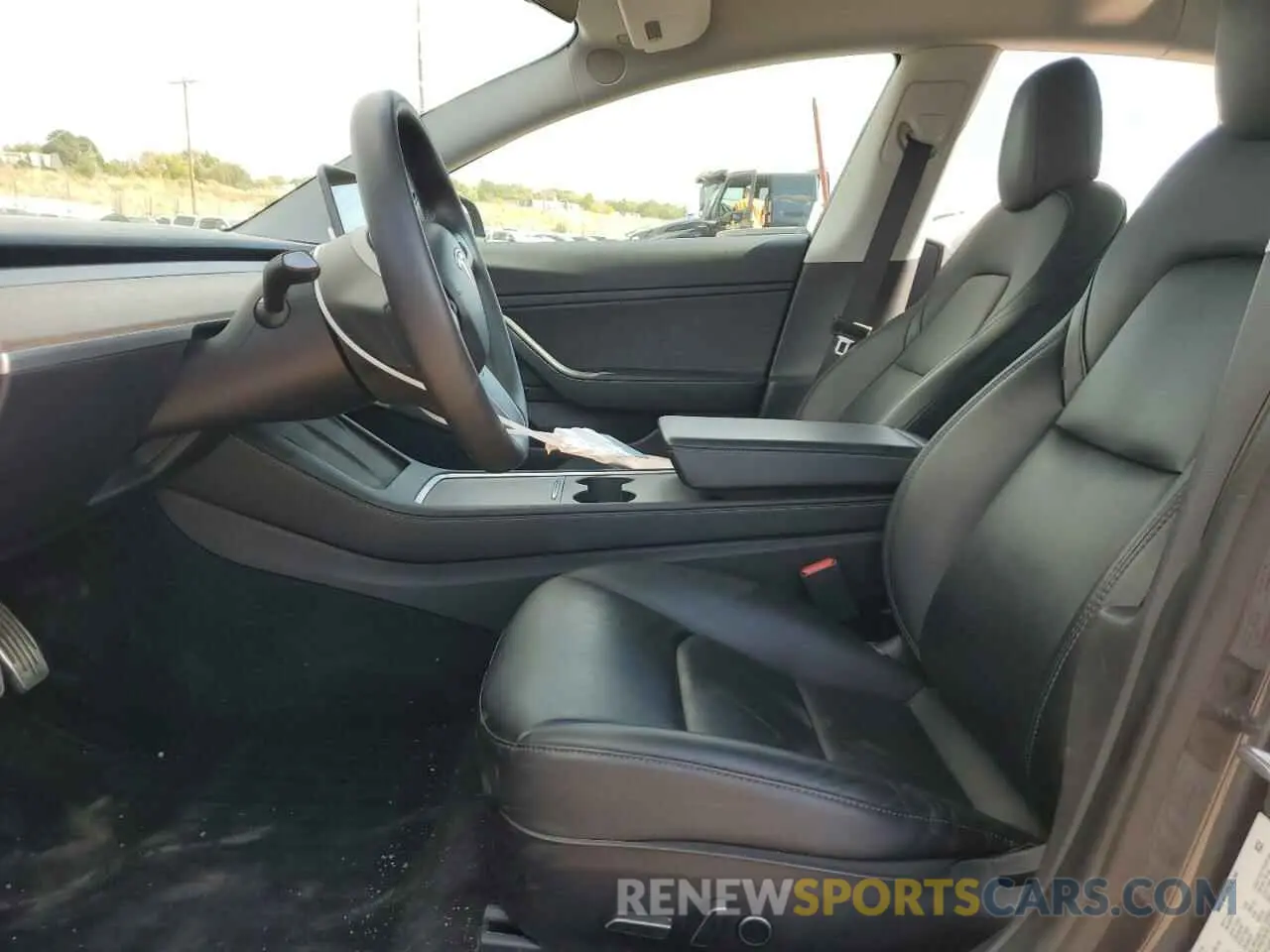 7 fotografías del automóvil dañado 5YJ3E1EB3MF862036 TESLA MODEL 3 2021
