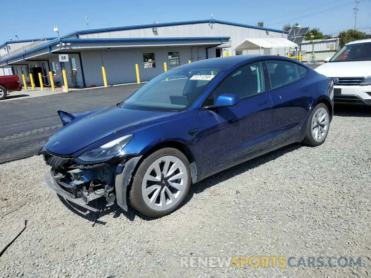 1 fotografías del automóvil dañado 5YJ3E1EB3MF916144 TESLA MODEL 3 2021