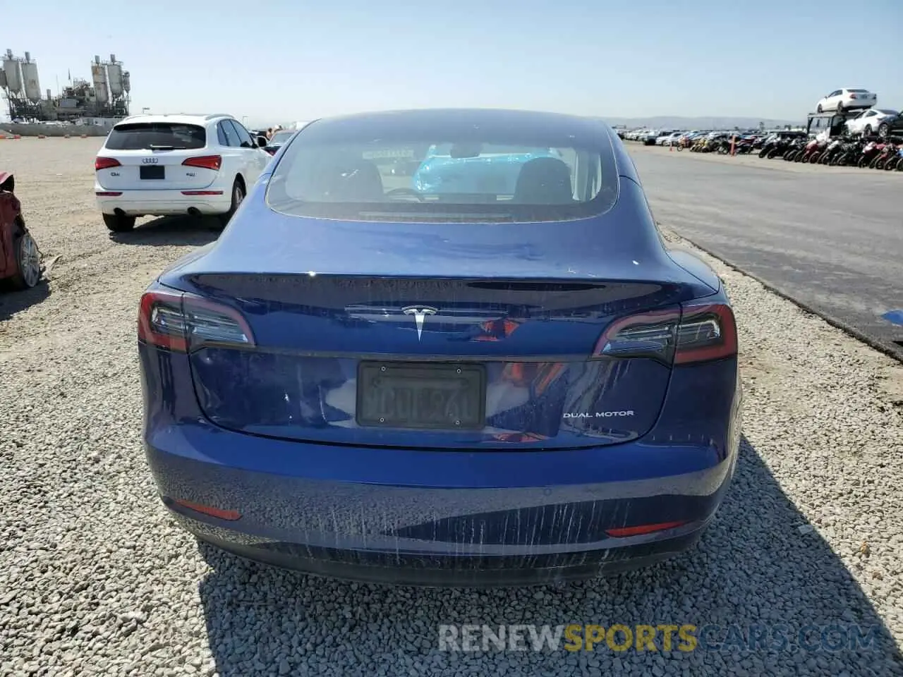 6 fotografías del automóvil dañado 5YJ3E1EB3MF916144 TESLA MODEL 3 2021