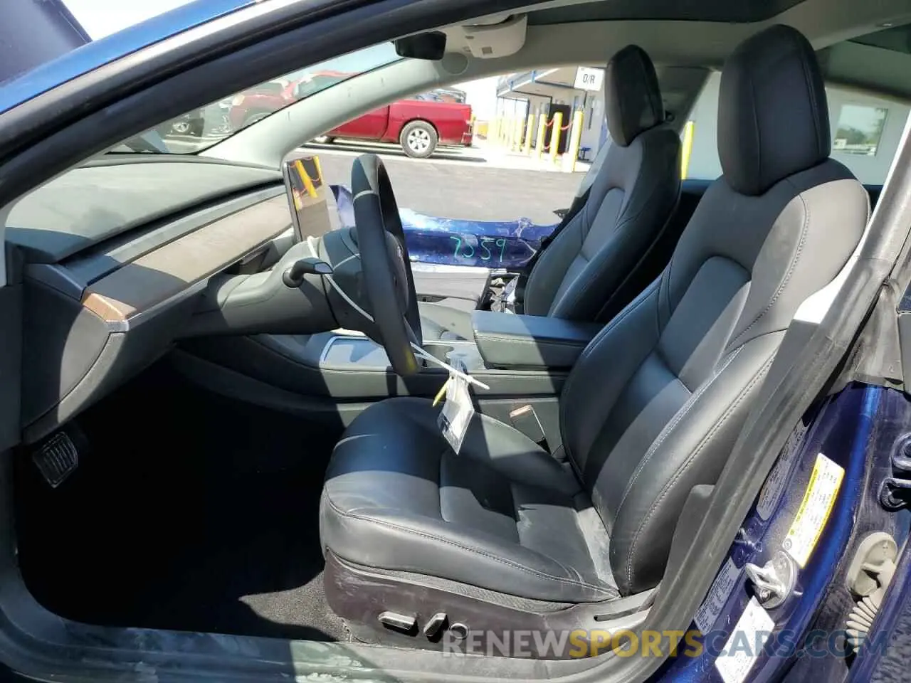 7 fotografías del automóvil dañado 5YJ3E1EB3MF916144 TESLA MODEL 3 2021